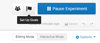 Edit the Goals in Experiment Details