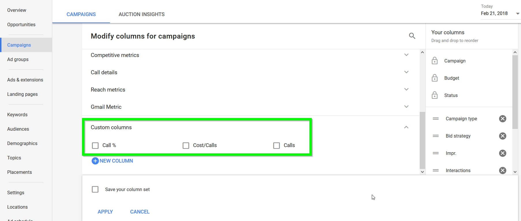 Adwords Call Tracking